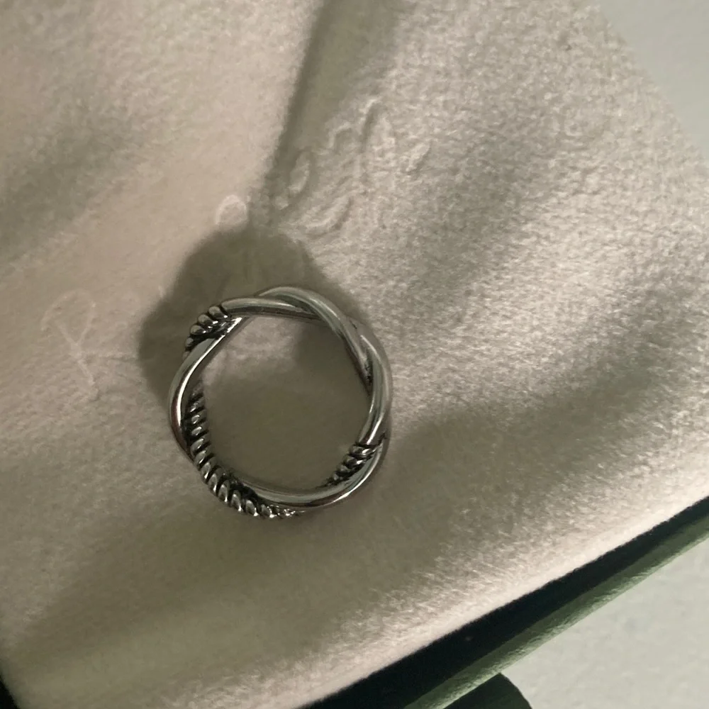 Revlon Silver-Tone Braided Ring with Branded Gift Pouch